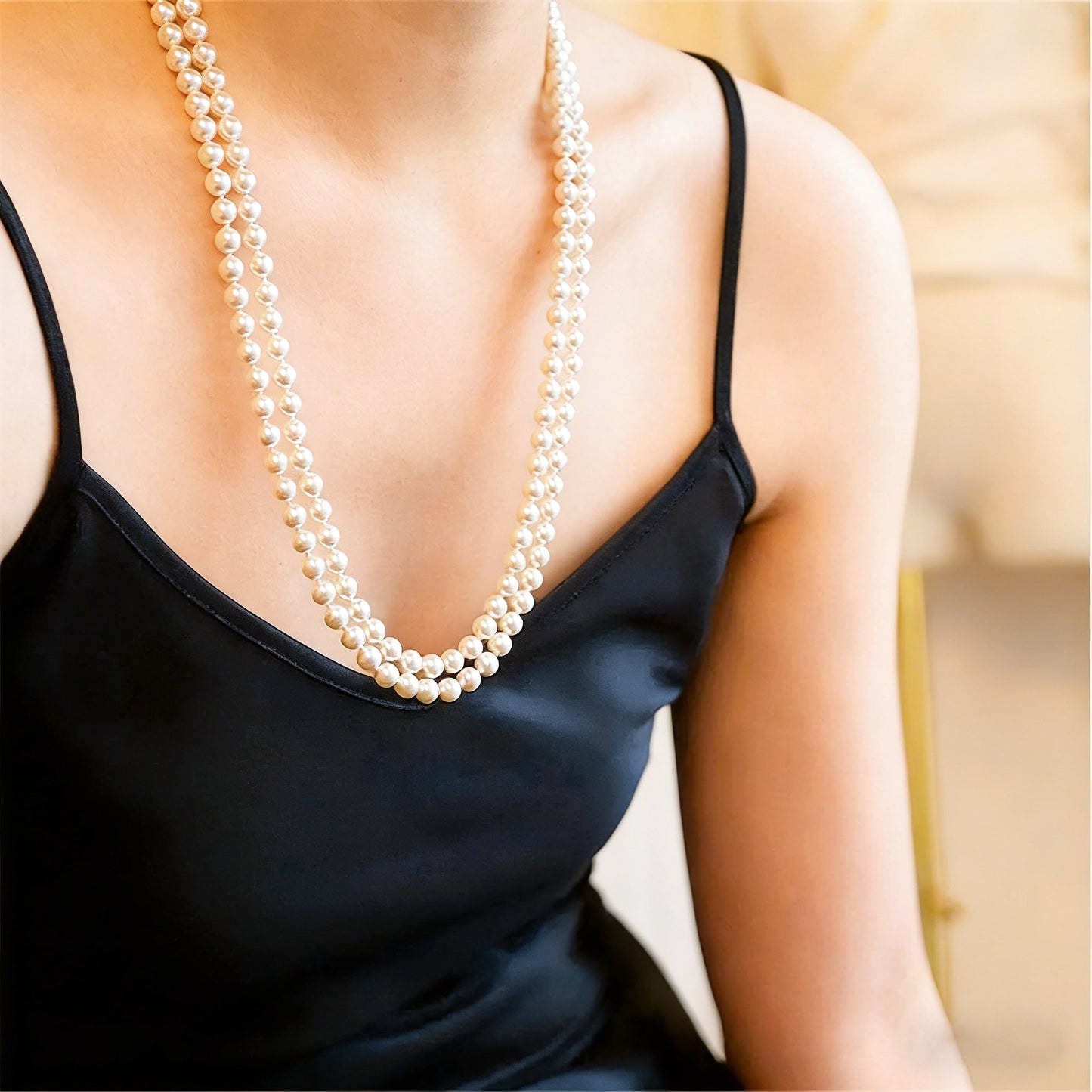 Opaline 150CM Layered Pearl Necklace
