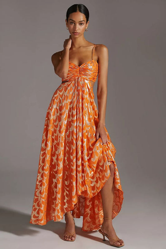 Golden Sunset Escape Dress