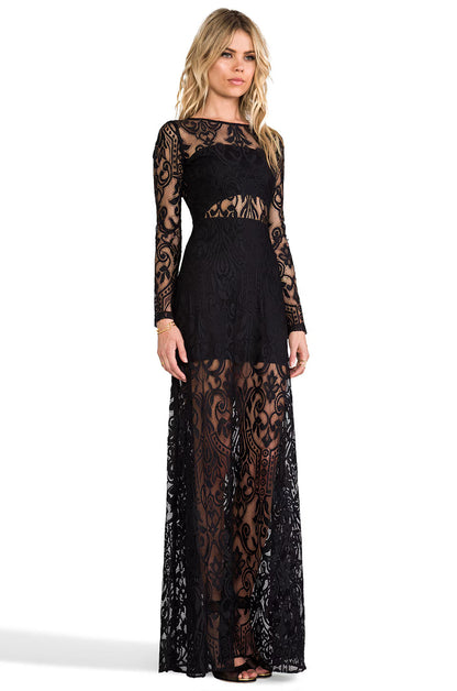 Noir Étoile Illusion Gown