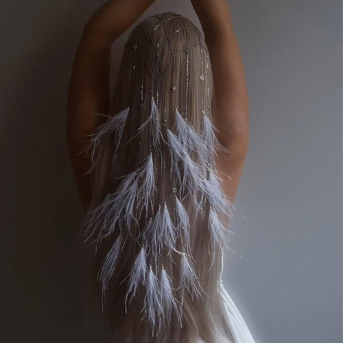 Feather Headpiece – Festive Glam Accessory