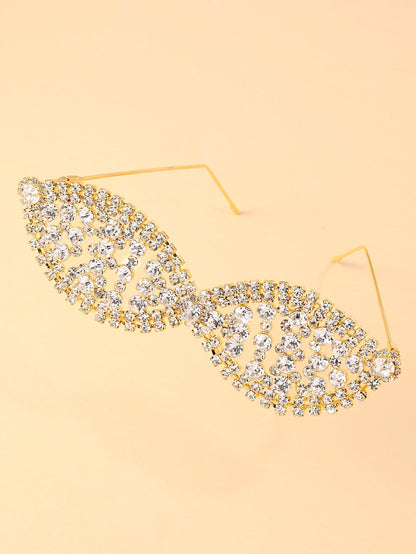 Rhinestone Frameless Party Glasses – Sparkle Vibes