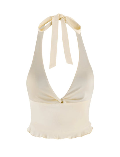 Sahara Cross Ruffle Top